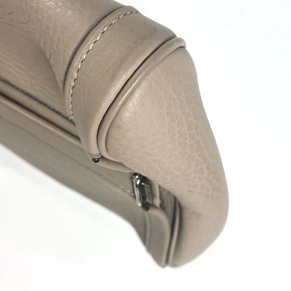 HERMES Equi Pouch Flap Clutch bag Leather Gurege Based - Picture 3 of 16